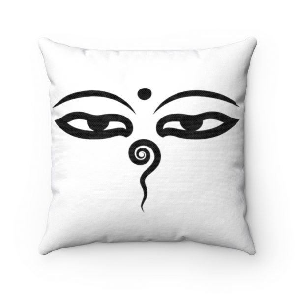 Buddha Eye Spun Polyester Square Pillow